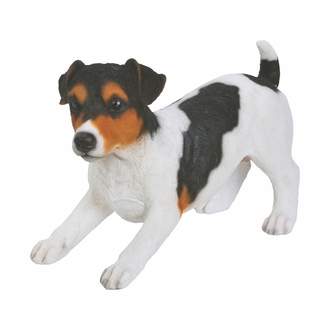 Pes Jack Russel polosed polyresin