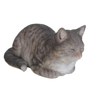 Kočka ležící/snící polyresin mix