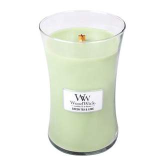 Vonná svíčka WoodWick Zelený čaj a limetka 609,5g