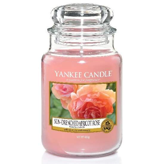 Levně Svíčka YANKEE CANDLE 623g Sun-Drenched Apricot Rose