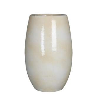 Váza kulatá INGMAR bílá keramika 18x35cm