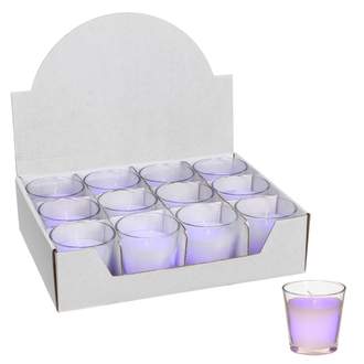Svíčka čajová fialová sklo 7,5cm
