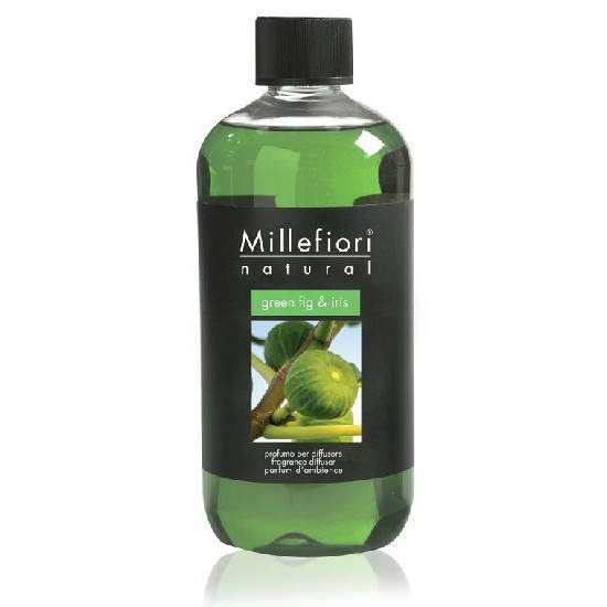 Levně Millefiori Difuzér NATURAL náplň Green Fig & Iris 250ml
