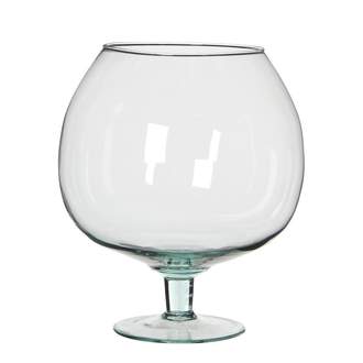 Váza skleněná koňaková sklenice 18cm
