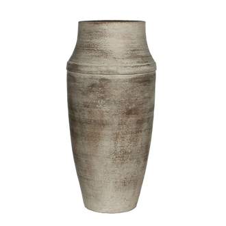 Váza keramická kulatá ZEUS 22cm šedá