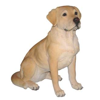 Pes Labrador sedící polyresin