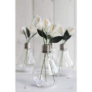 Váza skleněná žárovka 12cm