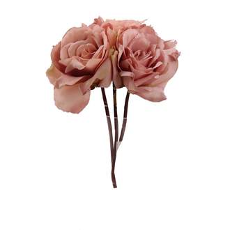Růže NICOLAH řezaná umělá růžová 30cm
