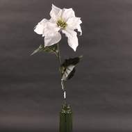 Poinsettia umělá bílá 71cm