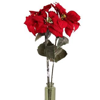 Poinsettia umělá červená 71cm