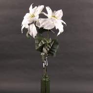 Poinsettia umělá bílá 71cm