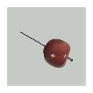 Jablko umělé na drátku 4,5cm červené