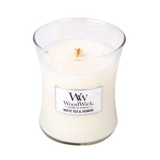 Vonná svíčka WoodWick White Tea & Jasmine 275g