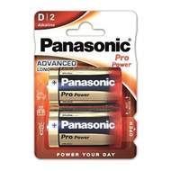 Baterie Panasonic D ProPower Gold 1,5V 2ks