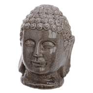 Buddha hlava hliněná 14,5 cm mix barev