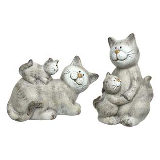Kočka s kotětem keramická 12-17cm mix tvarů