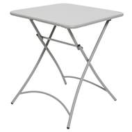 Stůl kovový zahradní hranatý MALMO 73,5cm šedý