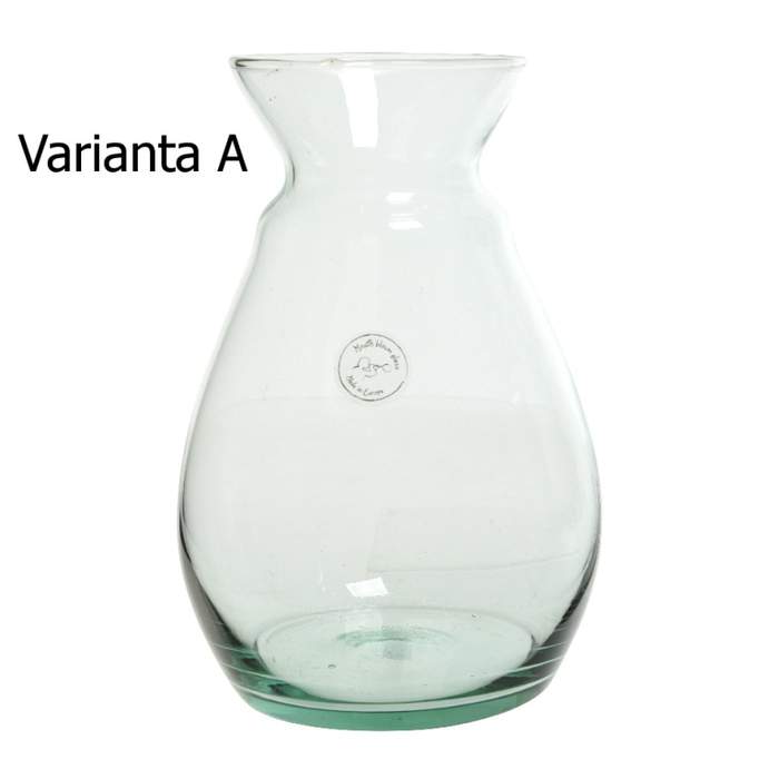 E-shop Váza skleněná atypická 27cm čirá A
