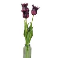 Tulipán SALLY řezaný umělý 45cm vínový