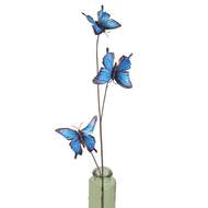Větev motýli umělá 67cm modrá
