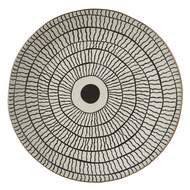 Talíř keramický kulatý JONN 26cm bílo-černý mix motivů