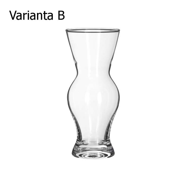 E-shop Váza skleněná 25cm čirá mix tvarů B