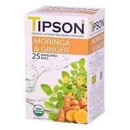 Čaj TIPSON Wellnes Organic Moringa & Ginger 25x1,5g