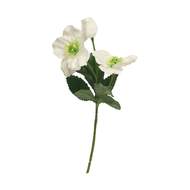 Čemeřice řezaná umělá 3 květy bílá 35cm