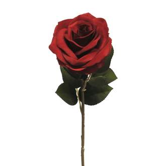 Růže ANGEL řezaná umělá tm. červená 46cm