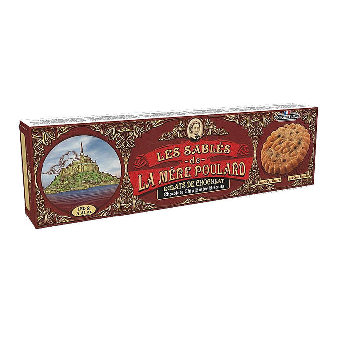 Levně Sušenky Chocolate chips LA MÉRE POULARD 125g
