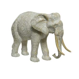 Slon s ornamenty polyresinový 26cm