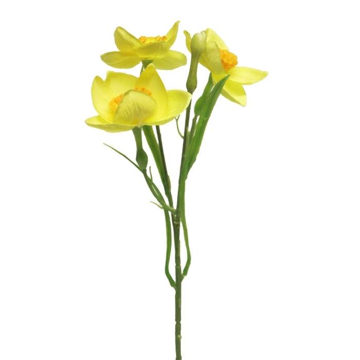 Levně Narcis řezaný umělý 3 květy