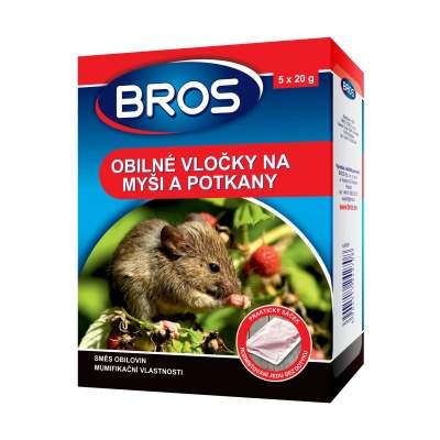 E-shop Vločky obilné na myši, krysy, potkany BROS 100g