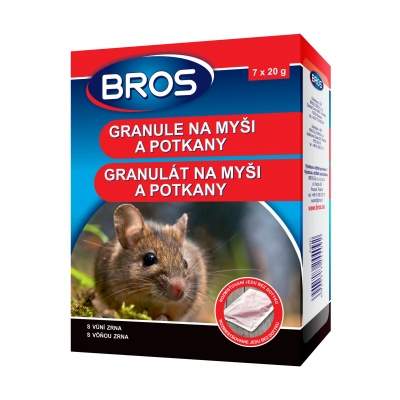 Levně Granule na myši, potkany BROS 140g