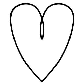 Dekorace srdce MURRAY kovové černé 25cm