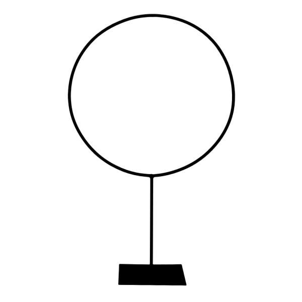 Levně Dekorace kruh RUFIJI na podstavci 80cm
