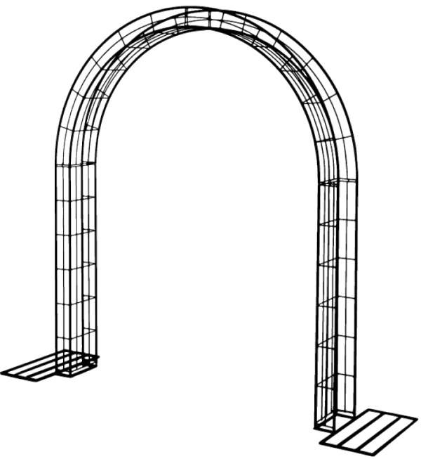 Levně Brána vjezdová kulatá NARVA 270cm