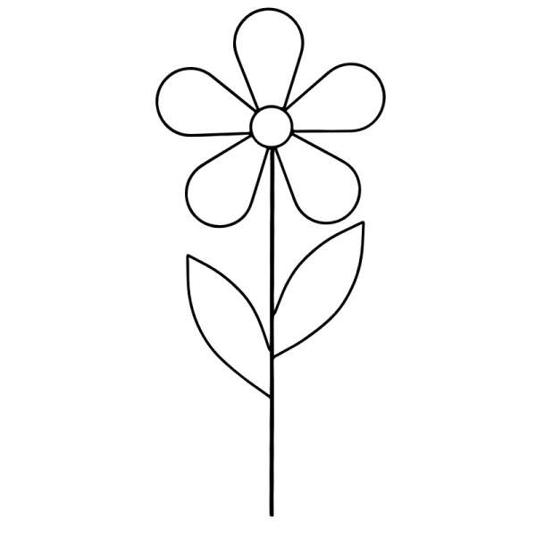 Levně Opora/zápich květina MARGARITA kovová mix 90cm