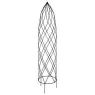 Opora/obelisk PIA kulatá kovová černá 25x130cm