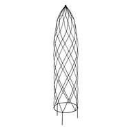 Opora/obelisk PIA kulatá kovová černá 30x150cm