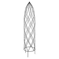 Opora/obelisk PIA kulatá kovová černá 35x170cm