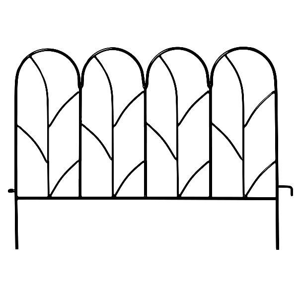 Levně Opora pro rostliny/plot LIANE kovový černý 40x55cm