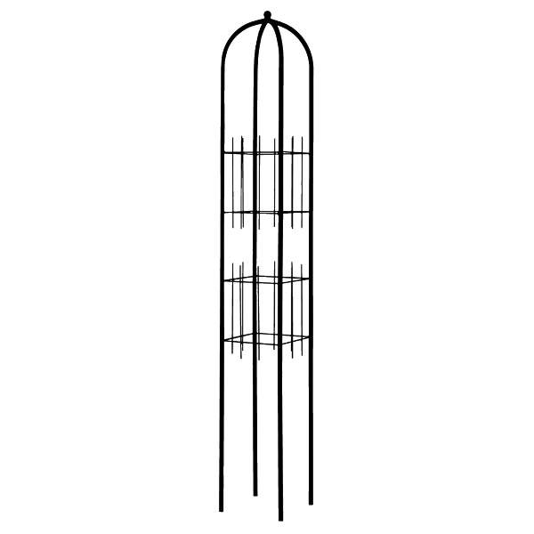 Levně Opora/obelisk MARONI hranatá kovová černá 195cm