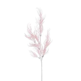 Tráva kroucená umělá růžová 70cm