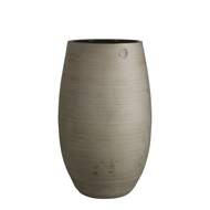 Váza oválná keramika hnědošedá 40cm