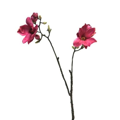 Magnolie DEVIN řezaná umělá fuchsiová 95cm