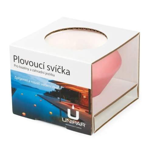 E-shop Svíčka plovoucí UNIPAR POOL fialová 10cm