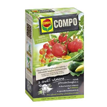 Levně COMPO BIO Hnojivo dlouhodobé rajčata + vlna 750g