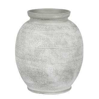 Váza GIRONA 1-10E keramika světle šedá 30cm