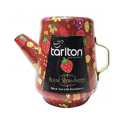 Levně Čaj TarltonTea Pot Black Royal Strawberry 100g